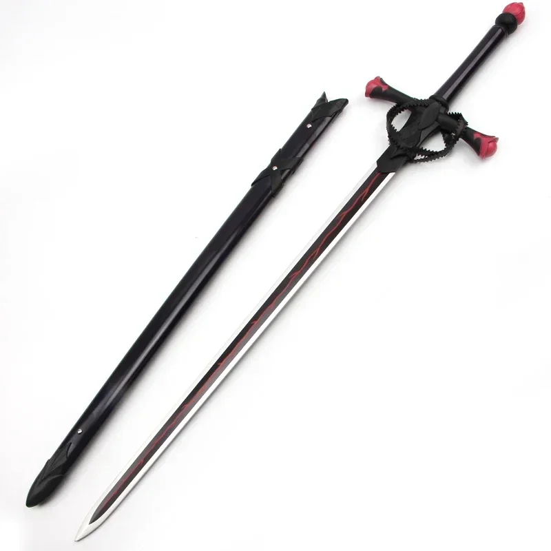 115cm Cosplay Fate Stay Night Saber Arthur Pendragon Black White Excalibur Sword weapon wooden Sword Anime Costume party shows