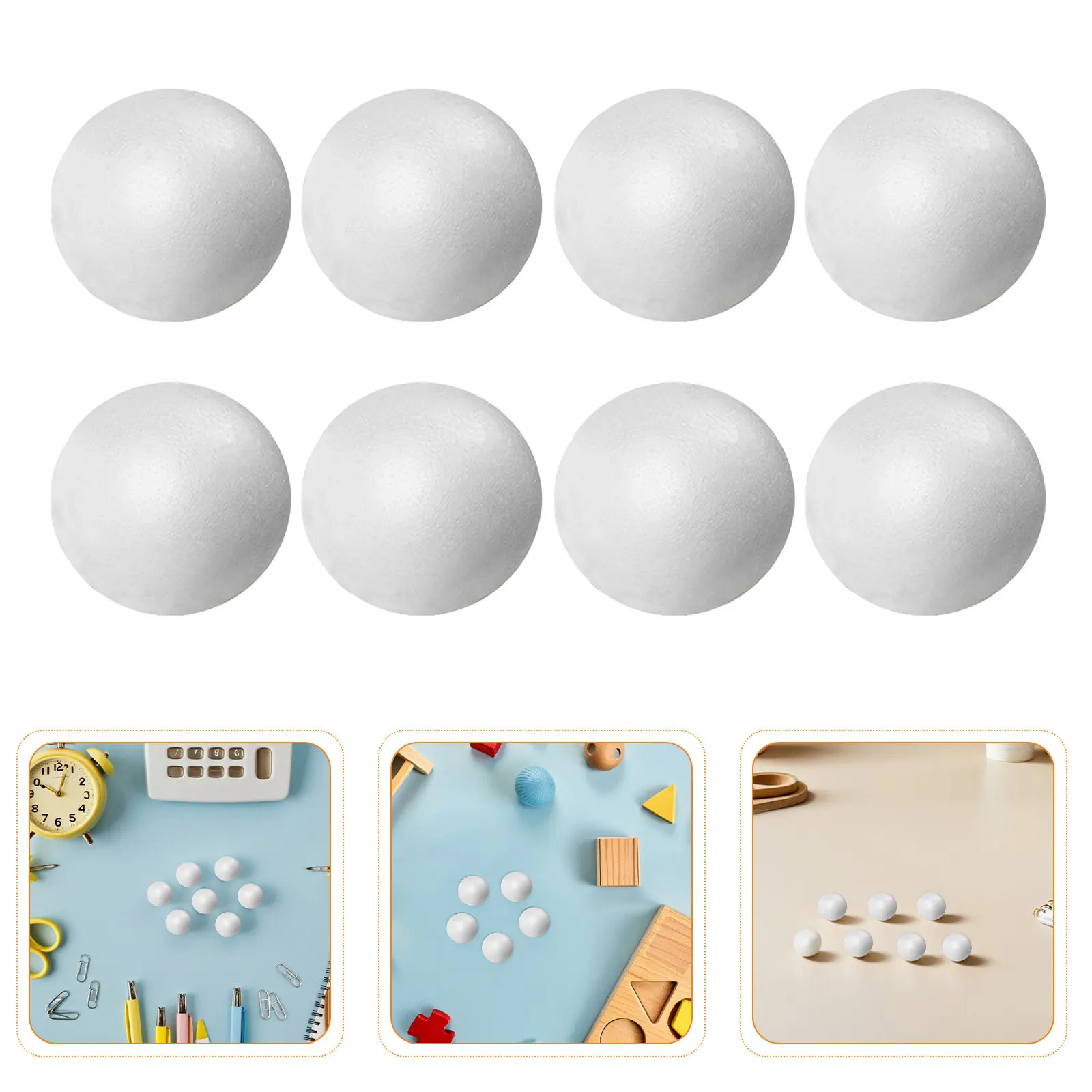 

1500Pcs Small Foam Balls 1.5cm Solid Polystyrene Spheres for School Activities Creative Kids Crafts Floral Base Arrangements DIY