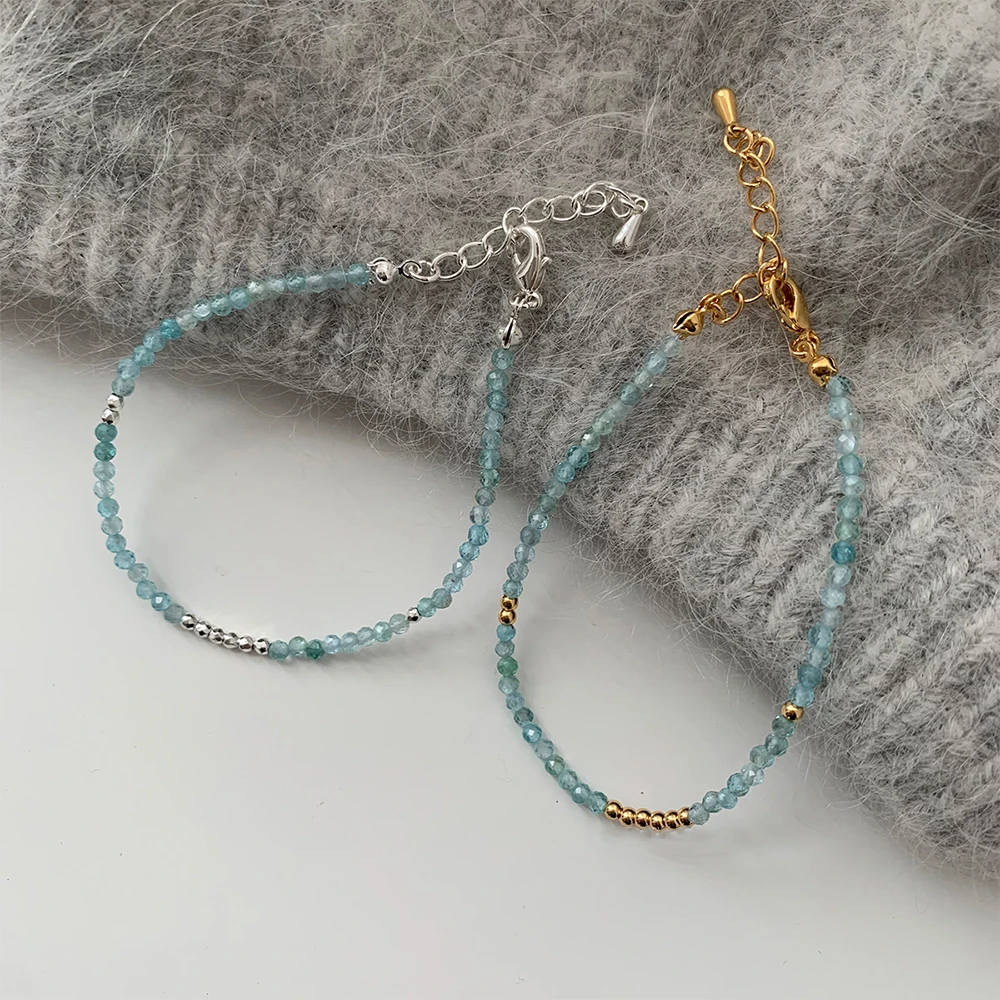 

Vintage Temperament Sea Blue Handmade Beads Necklace Bracelet for women's girl gift Jewelry women accessories