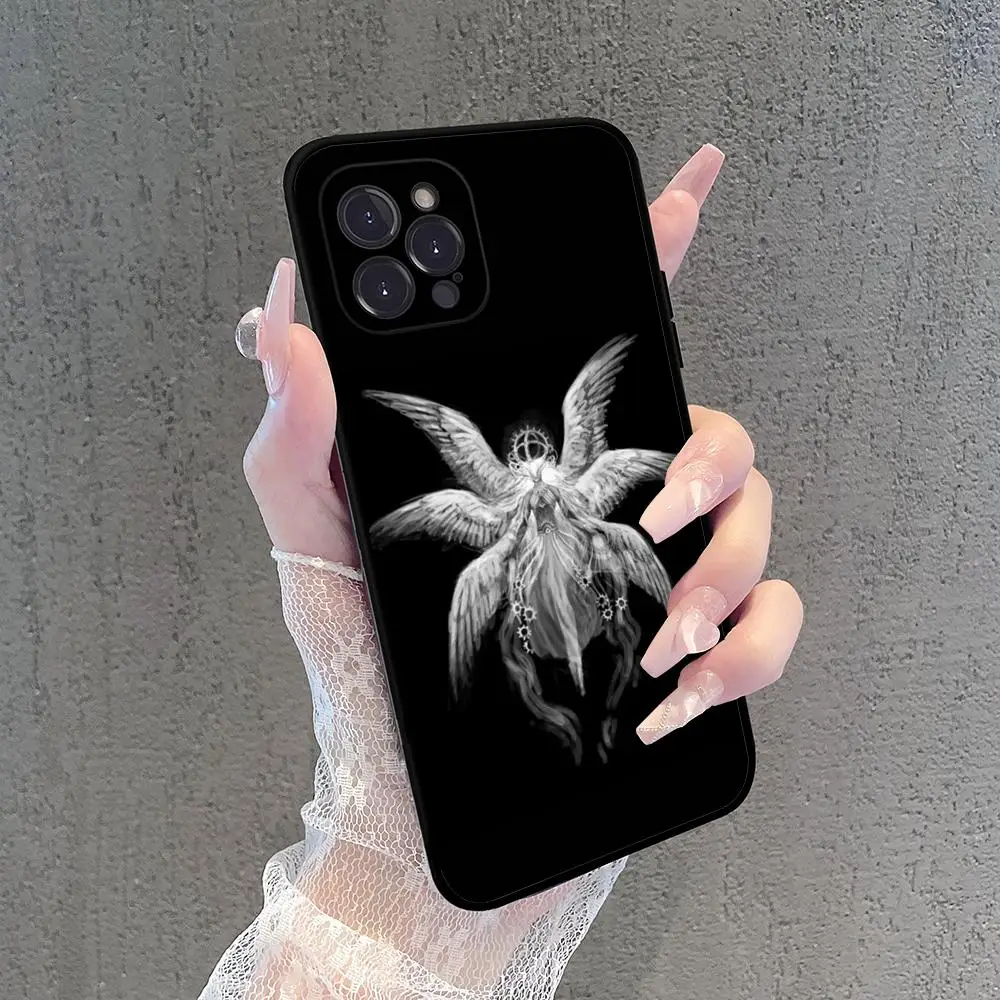 Gothic Girl Sculpture Retro Phone Case For iPhone 15 14 11 12 13 Mini Pro XS Max Cover 7 8 Plus X XR Funda Shell