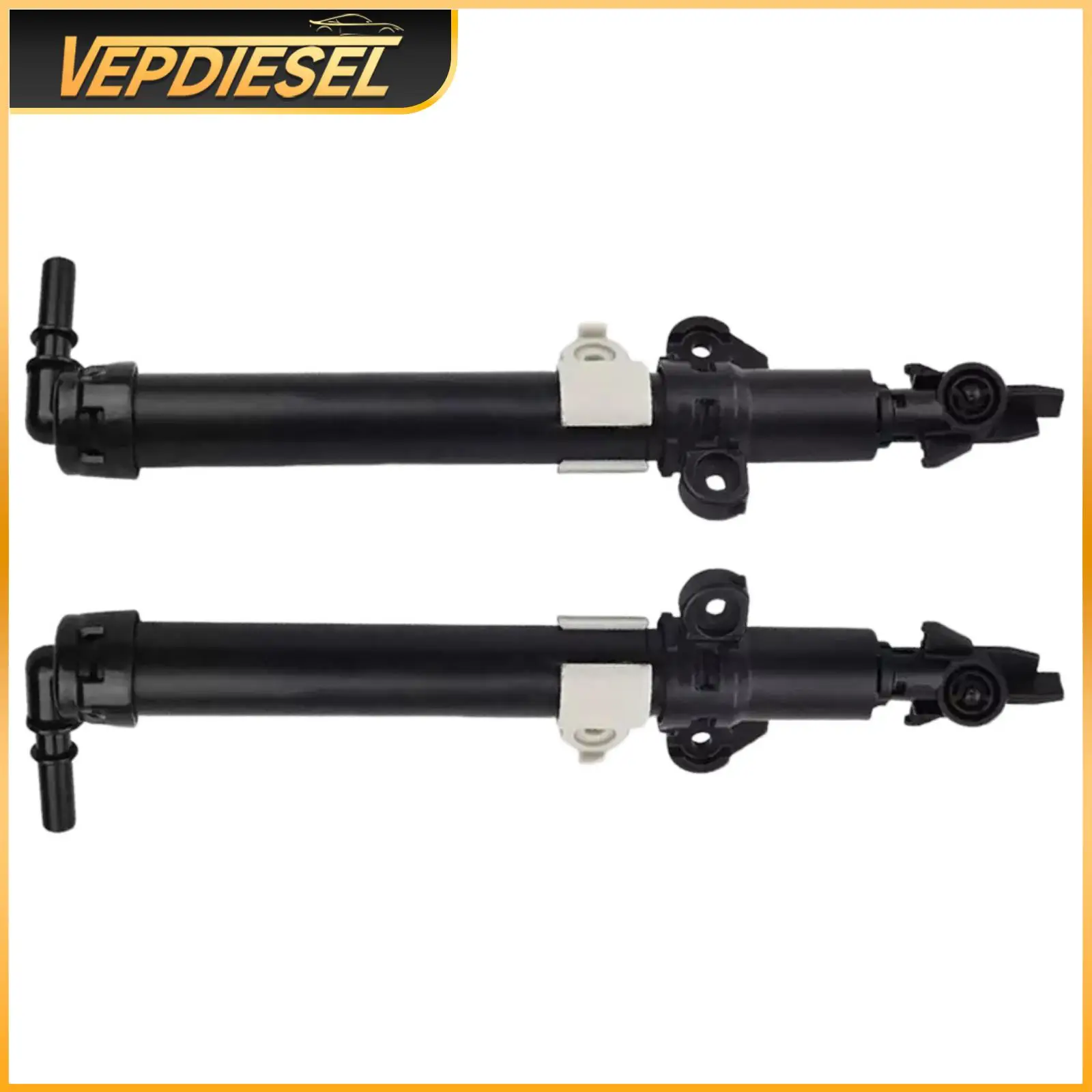 2pc L+R Headlight Washer Spray Nozzle Jet 68349872AB 68349873ABFor Jeep Grand Cherokee 2017-2022 Auto Professional Accessories