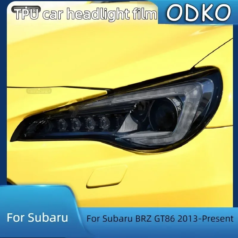

Для Subaru BRZ GT86 2013-настоящее время автомобильных фар, защитная тонировочная пленка, дымчатая черная прозрачная защитная наклейка из ТПУ, аксессуары