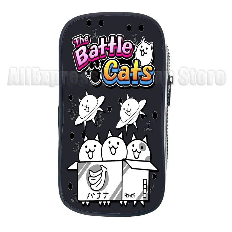 The Battle Cats Pencil Case Fashion Game Cartoonn Boys Girls Kids Pen Bags School Student Supplies Stationery Box