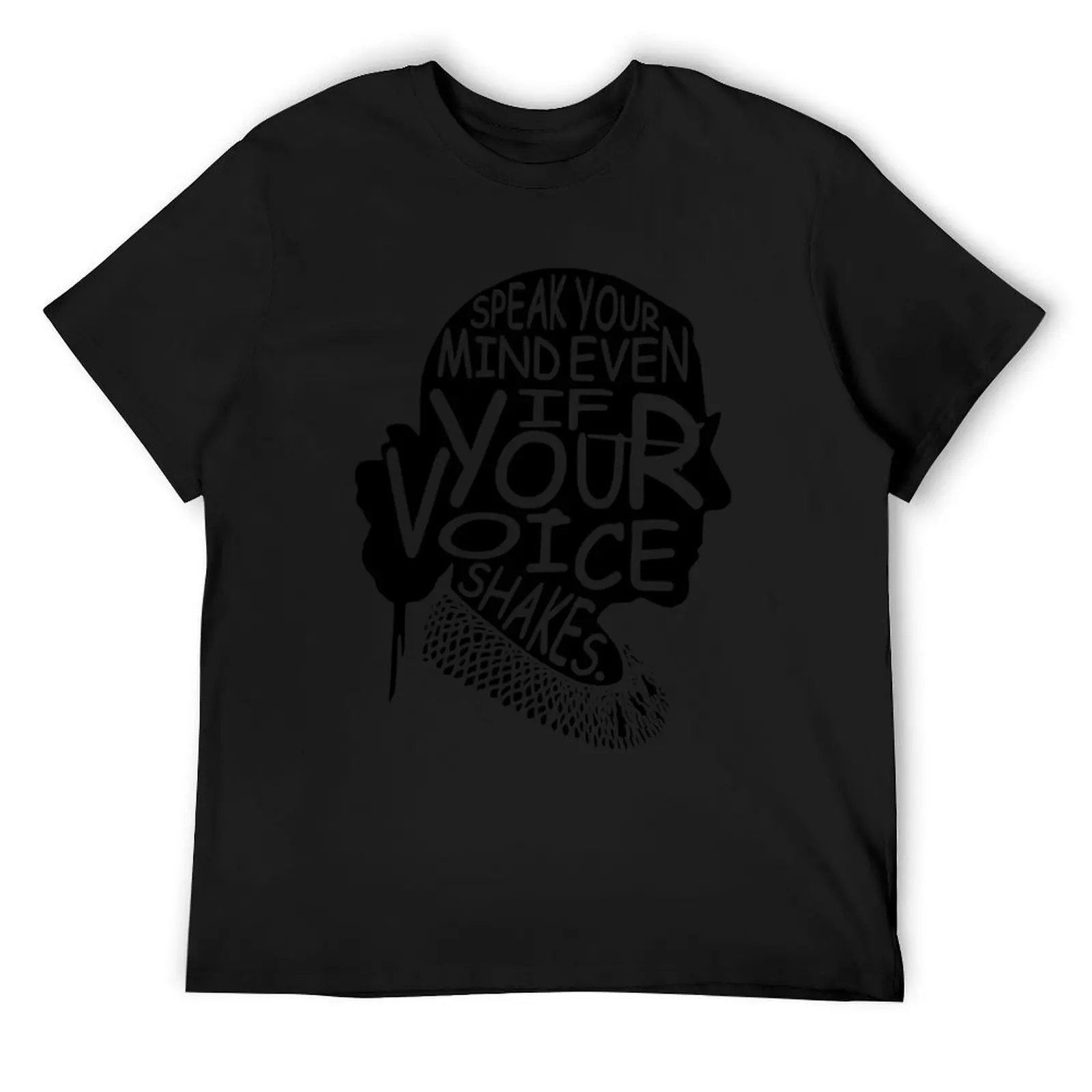 Notorious RBG Speak Your Mind Even If Your Voice Shakes T-Shirt anime stuff summer tops men clothes