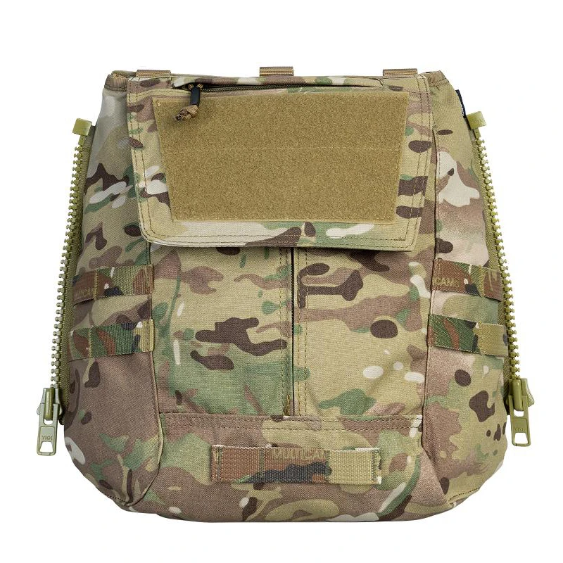 IDOGEAR Hunting Molle Tactical Zip on Panel Pouch Plate Carrier Backpack for AVS JPC2.0 Vest Caza Airsoft Accessories