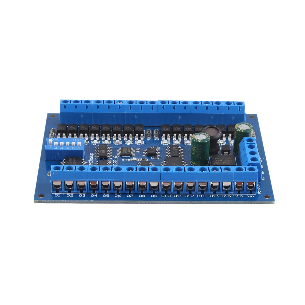 

A79I DC 12V 24V 16 Input 16 Output RS485 Remote Control Switch PLC IO Expansion Board Modbus RTU Module, Only Board