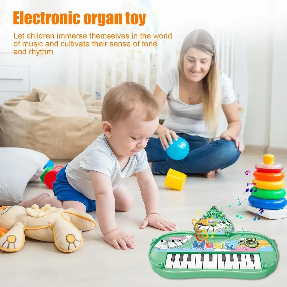 13-klawiszowa przenośna zabawka fortepianowa dla chłopców dziewcząt elektroniczne instrumenty muzyczne zabawki wielofunkcyjna elektroniczna zabawka do nauki gry na fortepianie