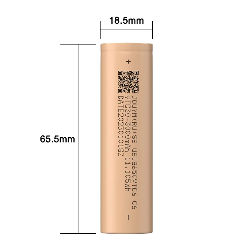 JOUYM 18650 Battery 3000mAh VTC30 3.7V High Current Discharge 30A Power Cell