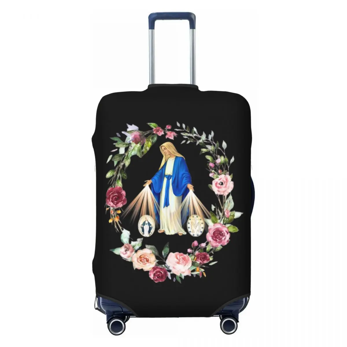 

Чехол для багажа с изображением Девы Марии Гваделупской, эластичный защитный чехол для чемодана, подходит для чемоданов 18-32 дюймов