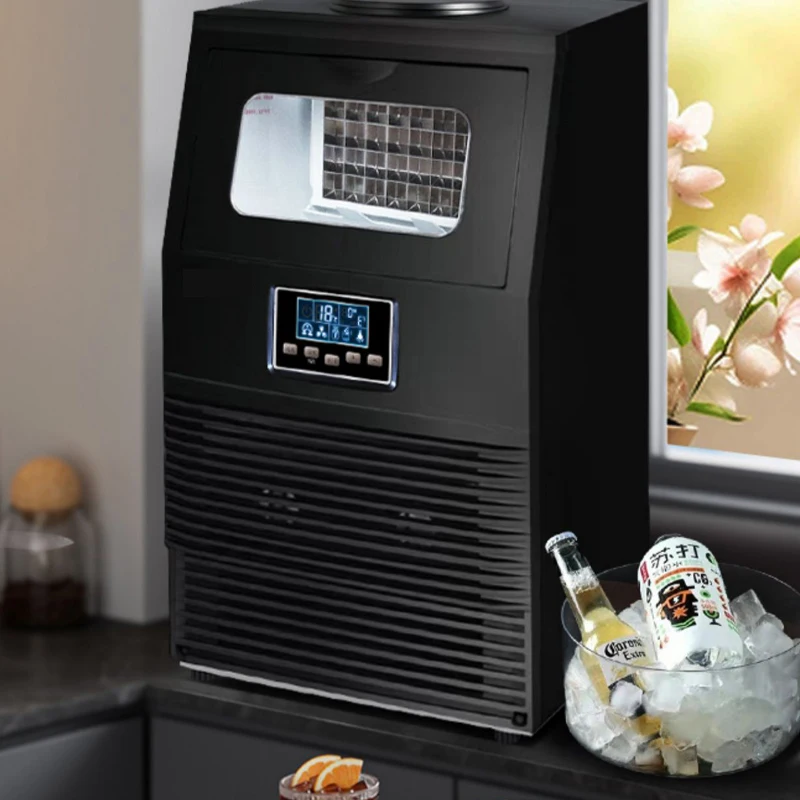 PBOBP 220V Household Electric Ice Maker Home Household Automatic Bullet Ice Maker