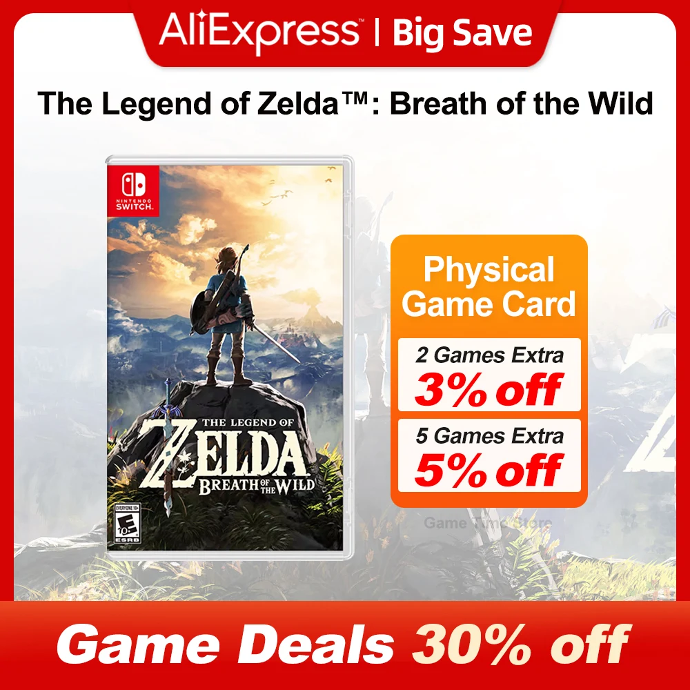 The Legend of Zelda Breath of the Wild Nintendo Switch Game Deals 100% Official Original Physical Game Card for Switch OLED Lite