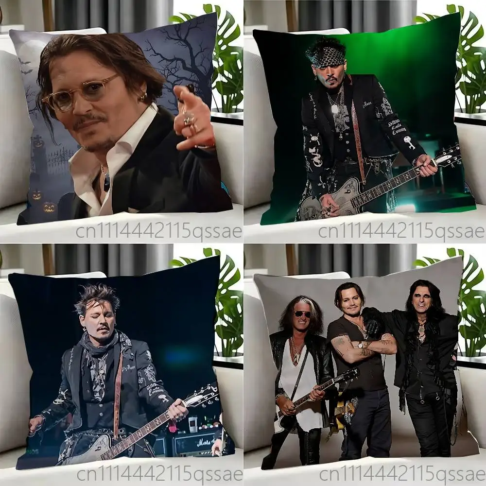 H-Hollywood Rise V-Vampires Pillow cases Organic Linen Pillow Case Double-Sided Print Cushion Cover for Sofa Home Decor Gift