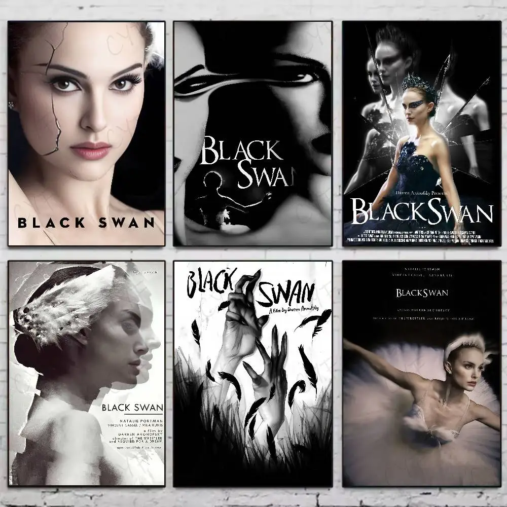 الفيلم B-البجعة السوداء المشارك HD الفن لزجة جدار مقاوم للماء غرفة المعيشة المنزلي غرفة نوم بار الديكور الجمالي #1