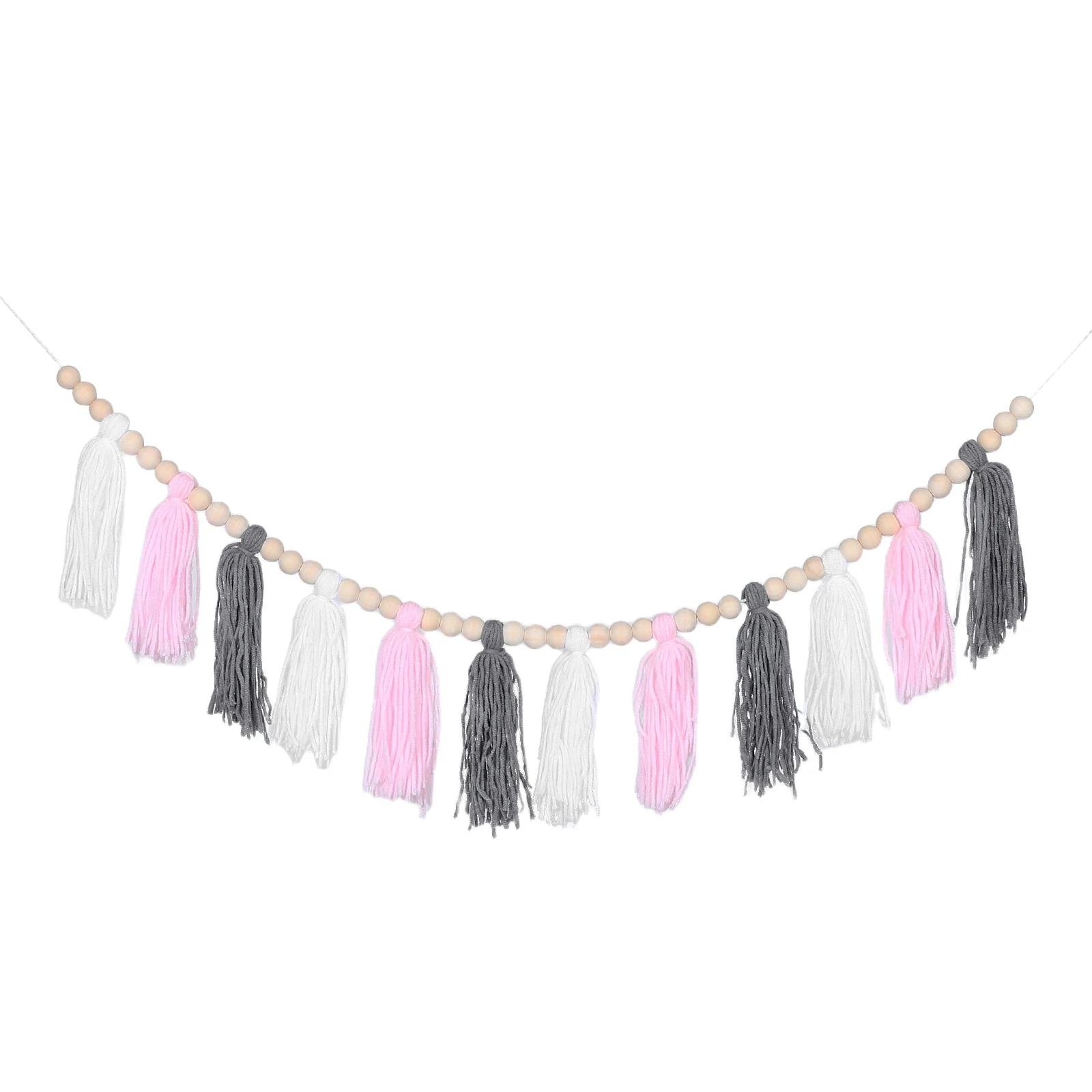 

Home Decor Tassel Decorative Pendants Fabric Banner Spring Boho Hanging Yarn Garland Tassels Wall Party Decorations Girl