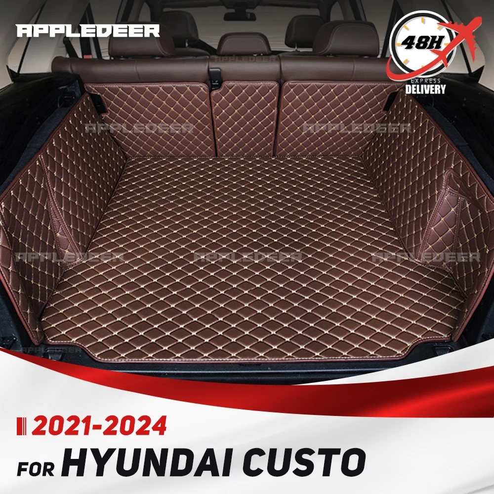 

For Hyundai Custo 2021-2024 Auto Full Coverage Trunk Mat Car Anti-dirty Pad Protective Pad Cargo Liner Interior Accessories