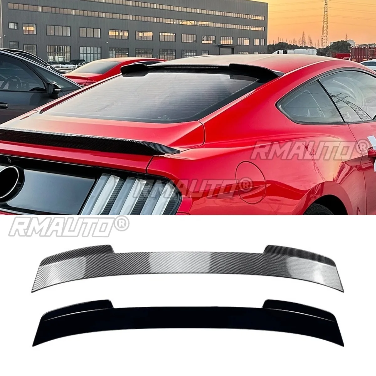 

Car Rear Roof Spoiler Wing Modification Part For Ford Mustang MK6 2015-2022 Rear Roof Spoiler Wing Car Accessories