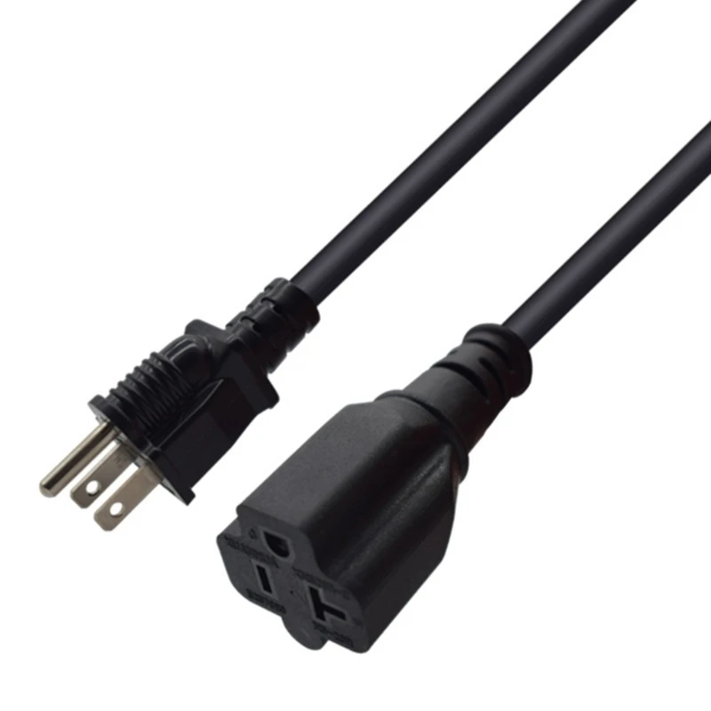 Кабель-переходник 573A, кабель 14AWG, 72 дюйма, NEMA от 5-15P до 5-20R, бытовая вилка на 15 А, силовой кабель на 20 А, вилка США