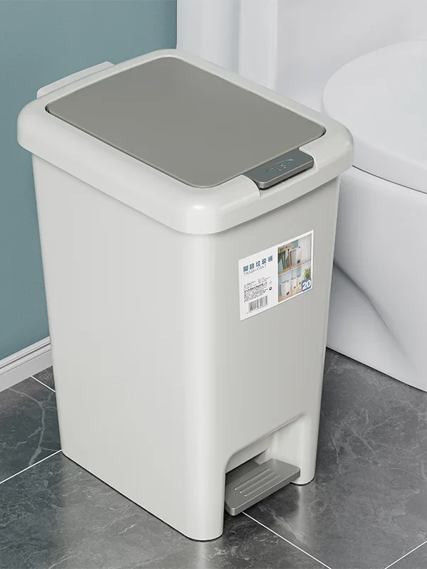 

Large Size Pedal Tra Can Home Use Luxury Cover Kitchen Bedroom Batoom Foot Operated Garbage Bin Fly Cleaning Tool
