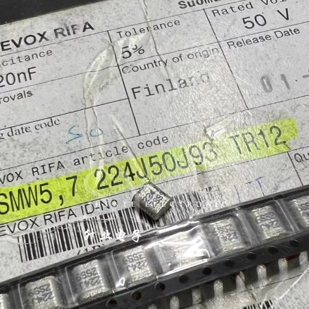 10PCS EVOX RIFA SMW5.7 0.22uf/50v 220nf u22 224 Brand new SMD film capacitor