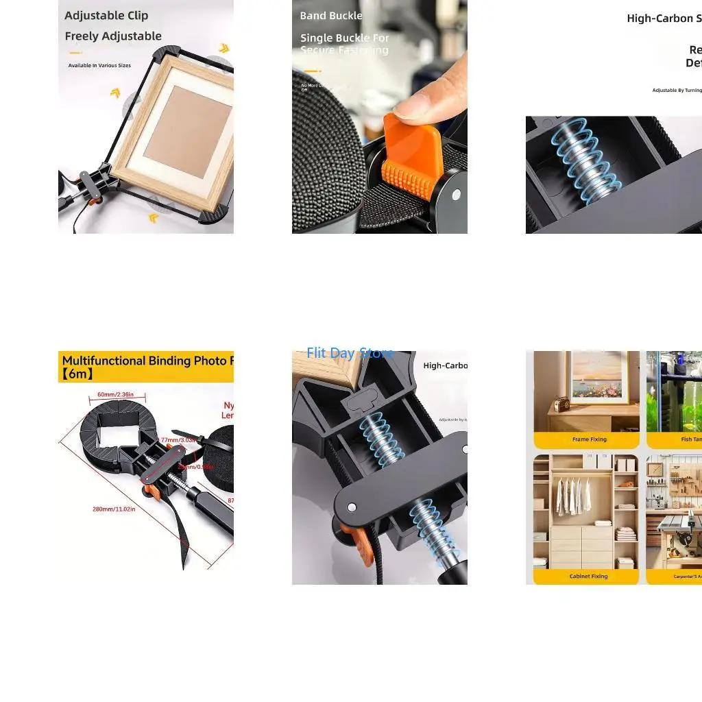 F92C Universal 90 Degree Pictures Frame Holder Easy Installation For Home Or Gallery