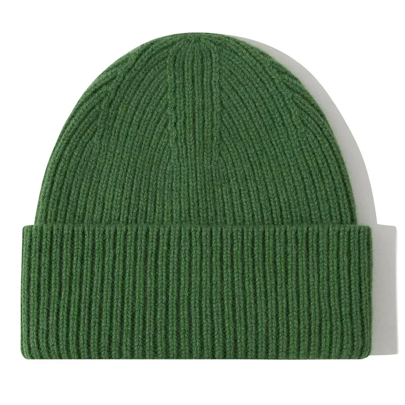 

Imitation Wool Beanies Women Knitted Cap Hat Men Winter Warm Bonnet
