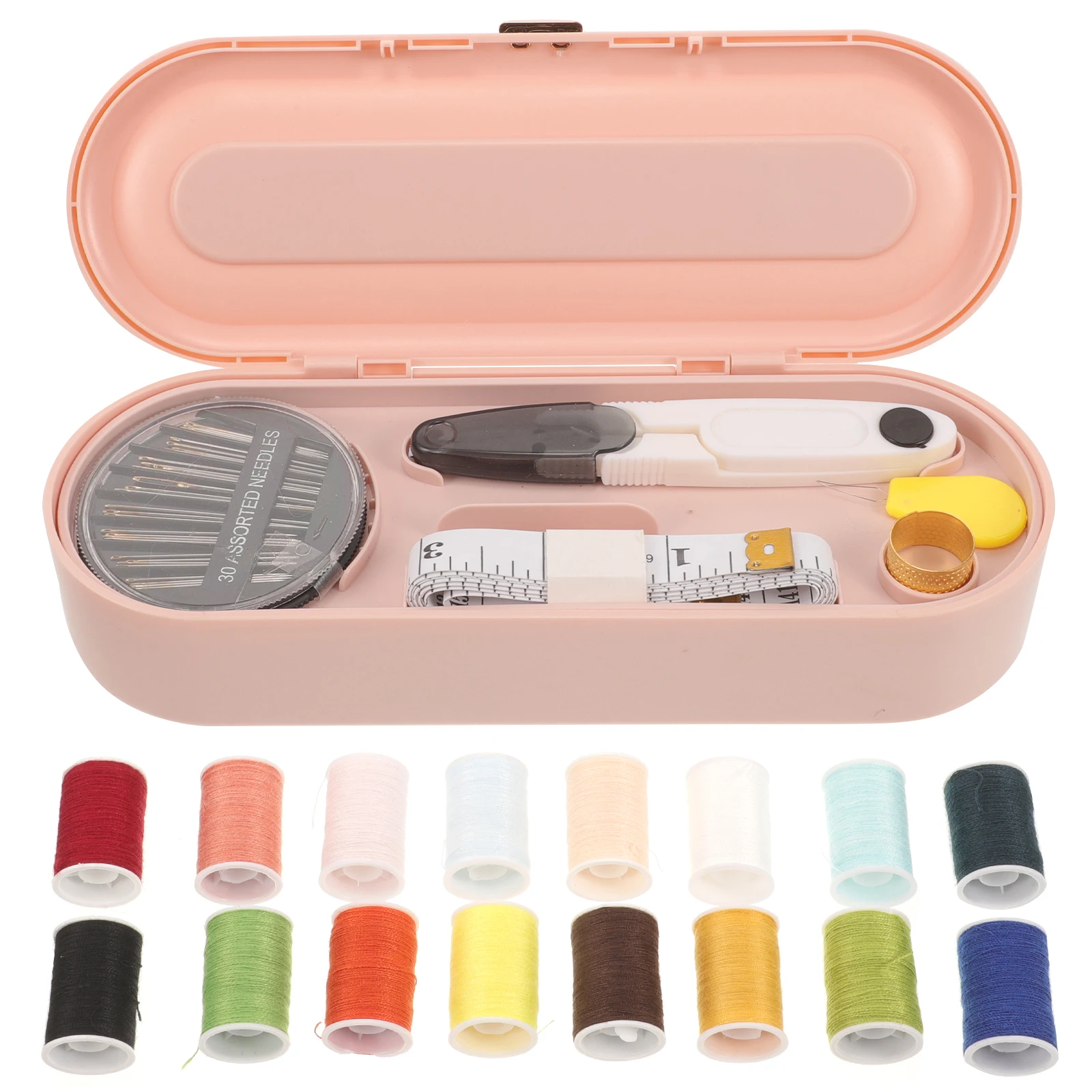 

1 set 1 Set Portable Kit Household Thread Tools Embroidery Needlework Travel Sewing Thread Kit For Clothing Repair Handicrafts