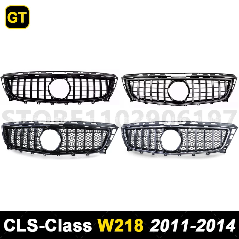for 2011-2014 2015-2018 W218 CLS Mercedes Benz CLS220 CLS250 CLS260 CLS320 CLS350 CLS400 CLS550 CLS63 Bumper Mesh Racing Grille view 2