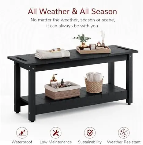 41-Inch Shower Bench with 400 lb Capacity