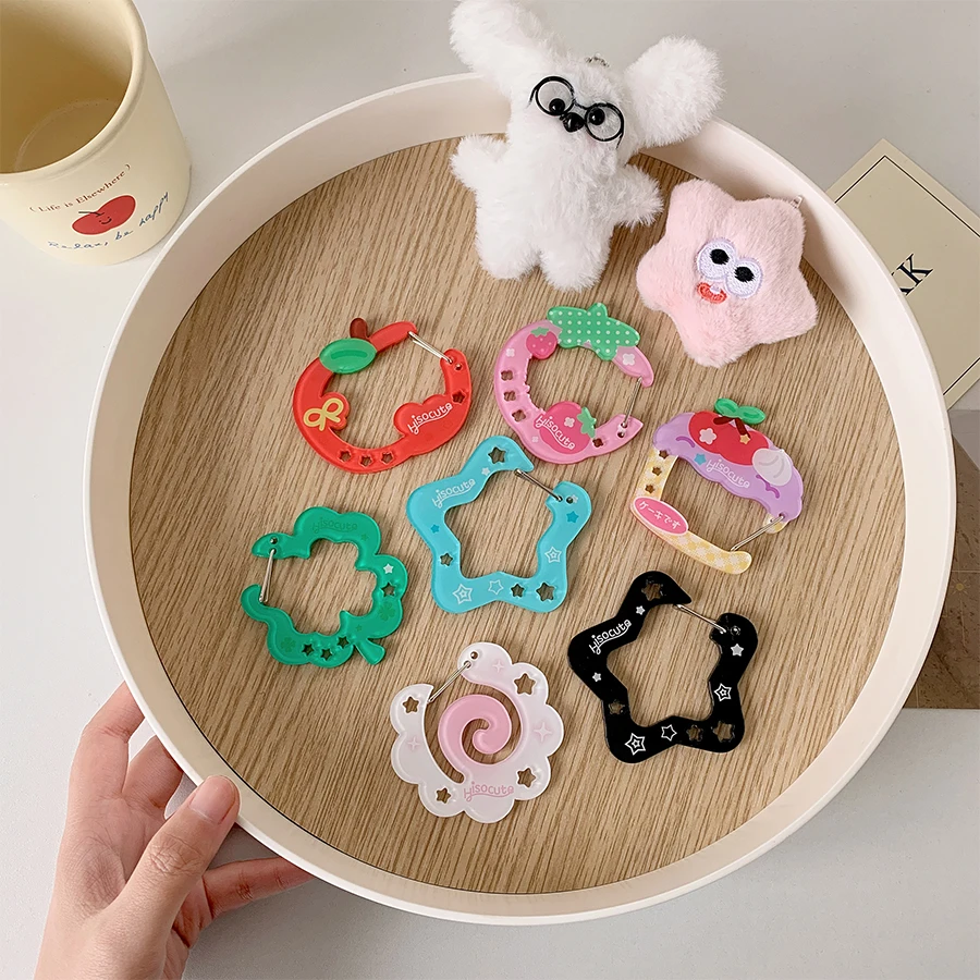 المحمولة الاكريليك قلادة كتيب الديكور المفاتيح سحر Ita حقيبة مشبك حقيبة الظهر الملحقات للاستخدام اليومي