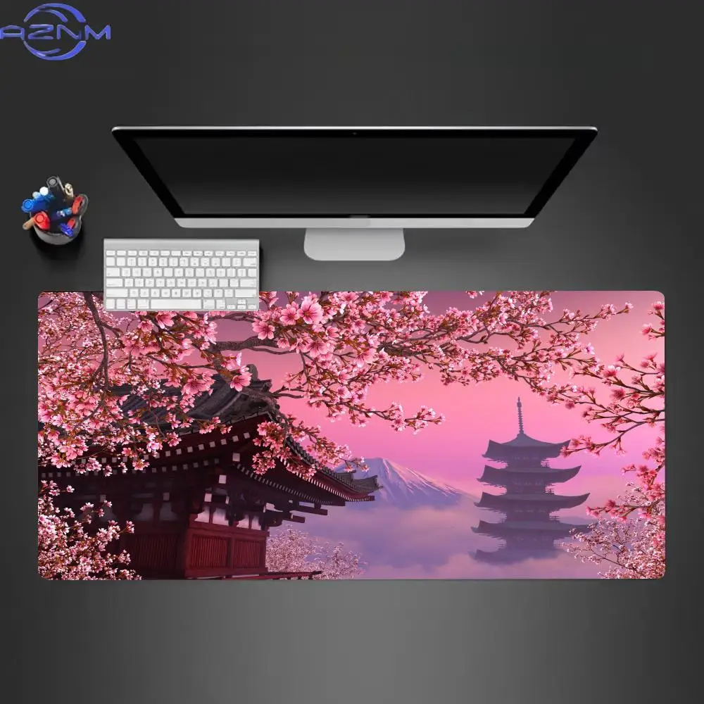 Mouse Pads Landscape Mountain Sunset Cartoon Table Mats Company Mousepad Deskmat Aesthetic Large Gamer Non-slip Mouse Mat