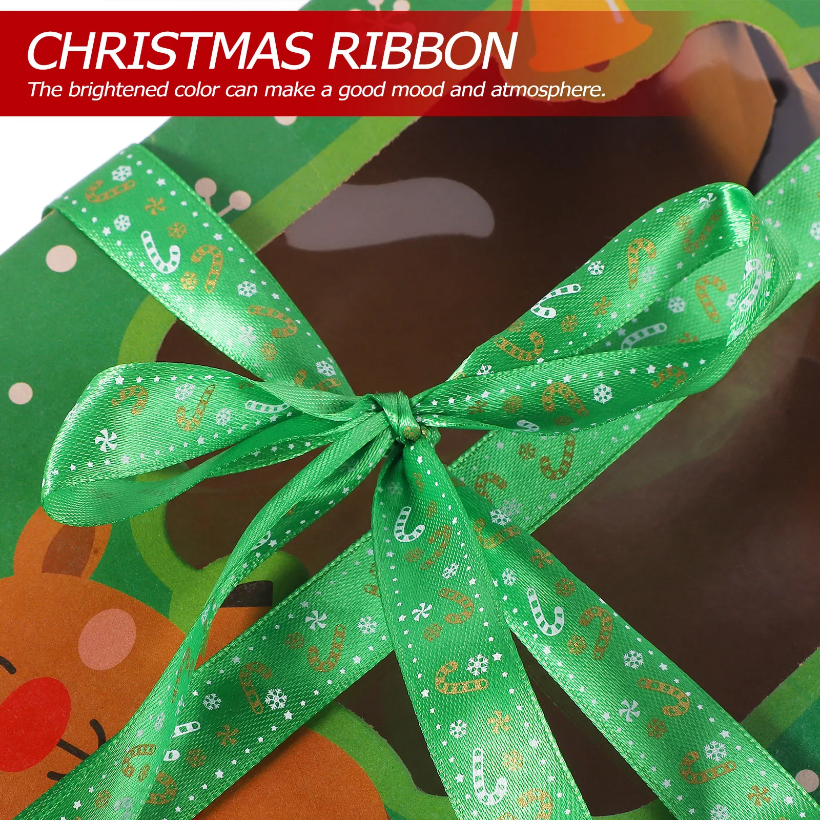 

Christmas Wrapping Vintage Green Decorations DIY Bow Gift Box Packaging Craft Christmas Ribbon Supplies Tree naments