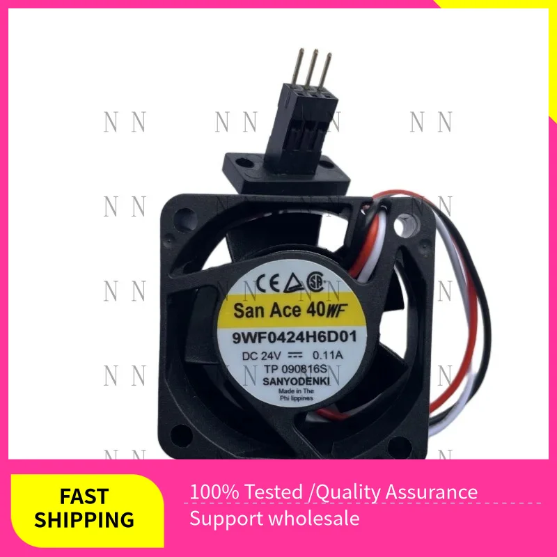 P+ Genuine New 9WF0424H6D01 DC24V 0.11A 4020 4CM 3-Pin Server Square Cooling Fan