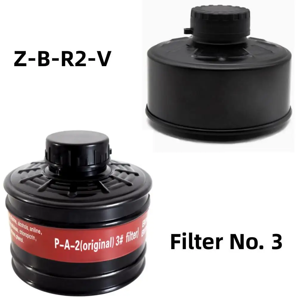 R40 Interface Gas Mask Filter 40mm Respirator Canister Practical Replacement Accessory Mask Chemical Gas Mask Respirator