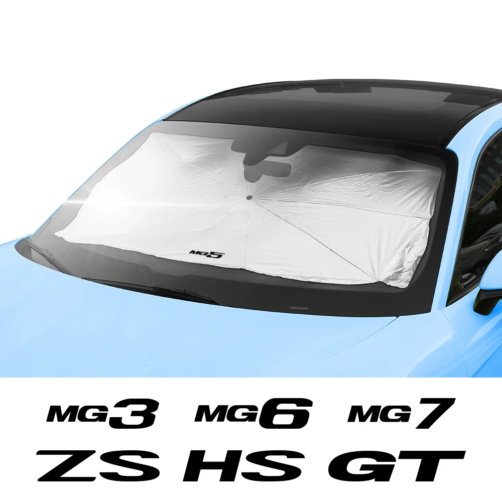 Car Sunshade Umbrella Automobile Windshield Parasol Protection Cover Auto Accessories For MG ZS HS GT HECTOR MG3 MG5 MG6 MG7