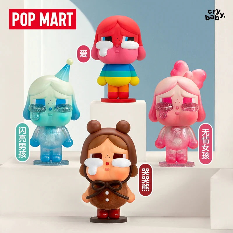 

POPMART CRYBABY натуральная серия Tears Factory, ручная глухая коробка, кулон ручной работы, загадочная коробка, трендовая игрушка Crybaby, подарок для девочки