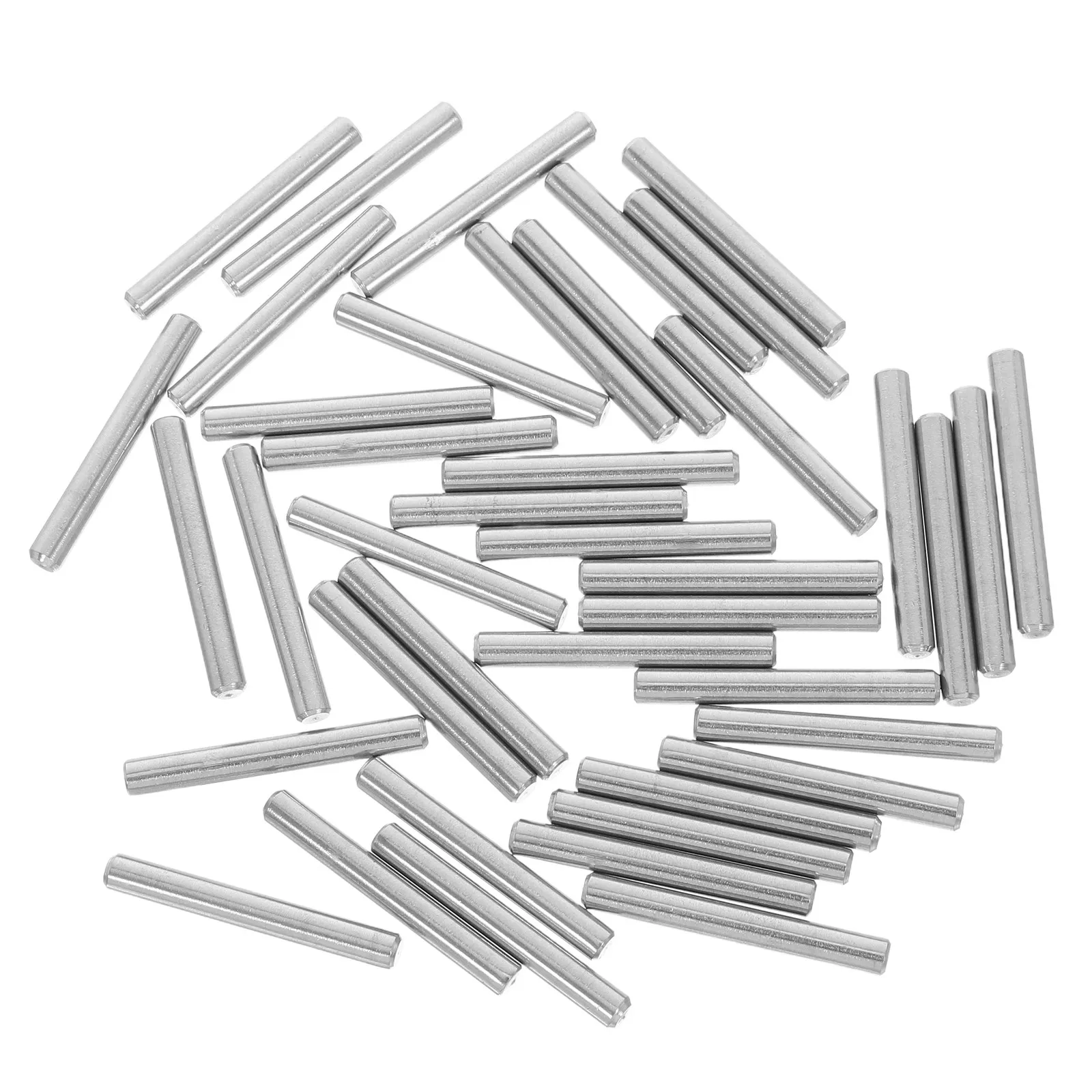 40Pcs Stainless Steel Dowel Pins 40x5mm Cylindrical Pegs for Shelves Bookcases Bunk Beds Furniture Repair