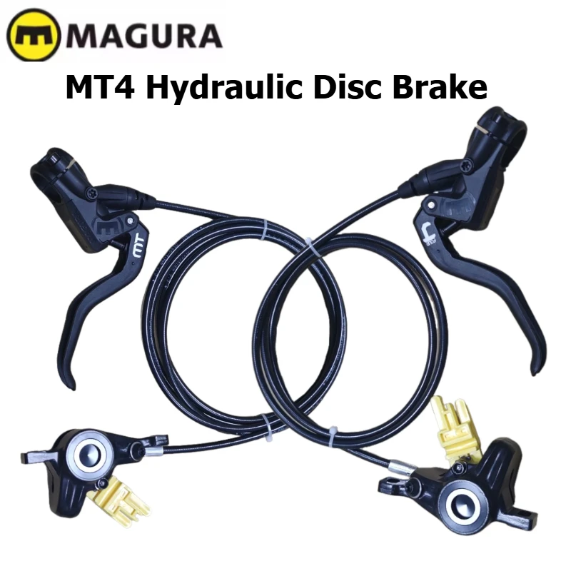 

MAGURA MT4 Bicycle Brake 4-piston Hydraulic Disc Brake for Mountain Bikes Front 100cm/Rear 200cm One-piece Type Design Hoses