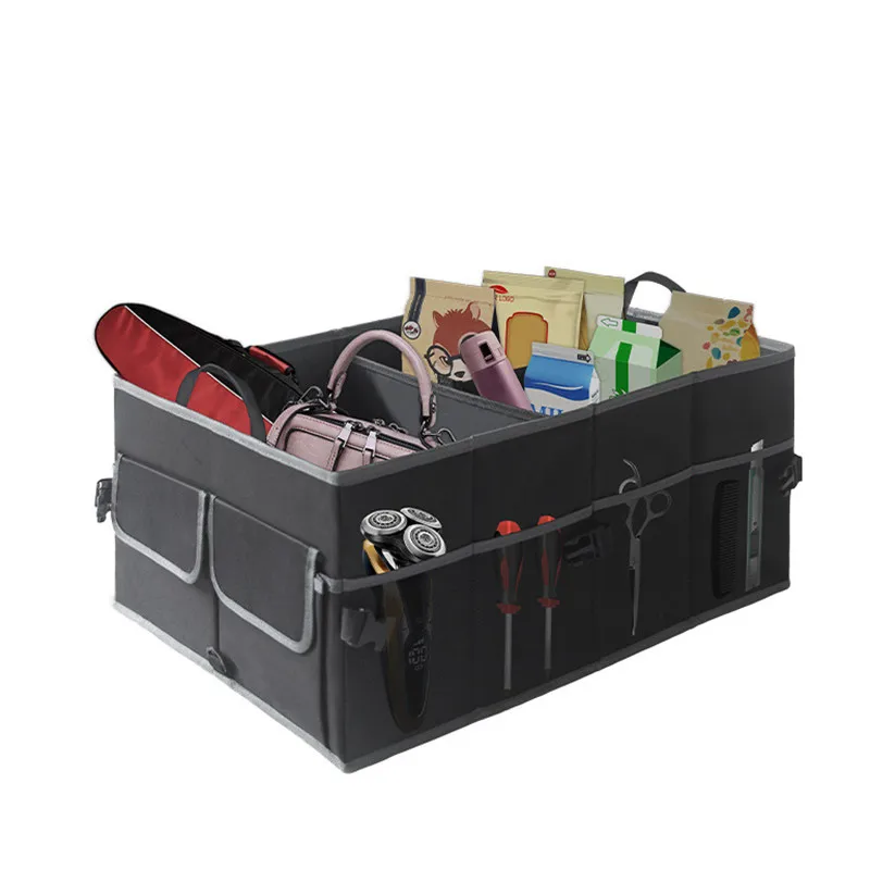 Multifunctional Folding Oxford Cloth Large-capacity Car Trunk Storage Box Daily Organizer Outdoor Camping Picnic BBQ Gears