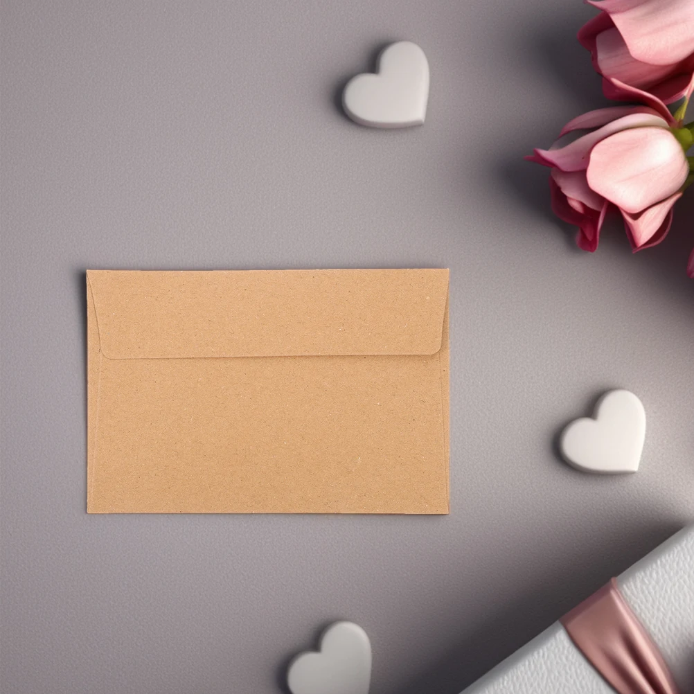 

50pcs A4 Envelopes Printable Self Adhesive Wedding Greeting Invitation Cards Envelopes Cards Photo Mail Kraft White