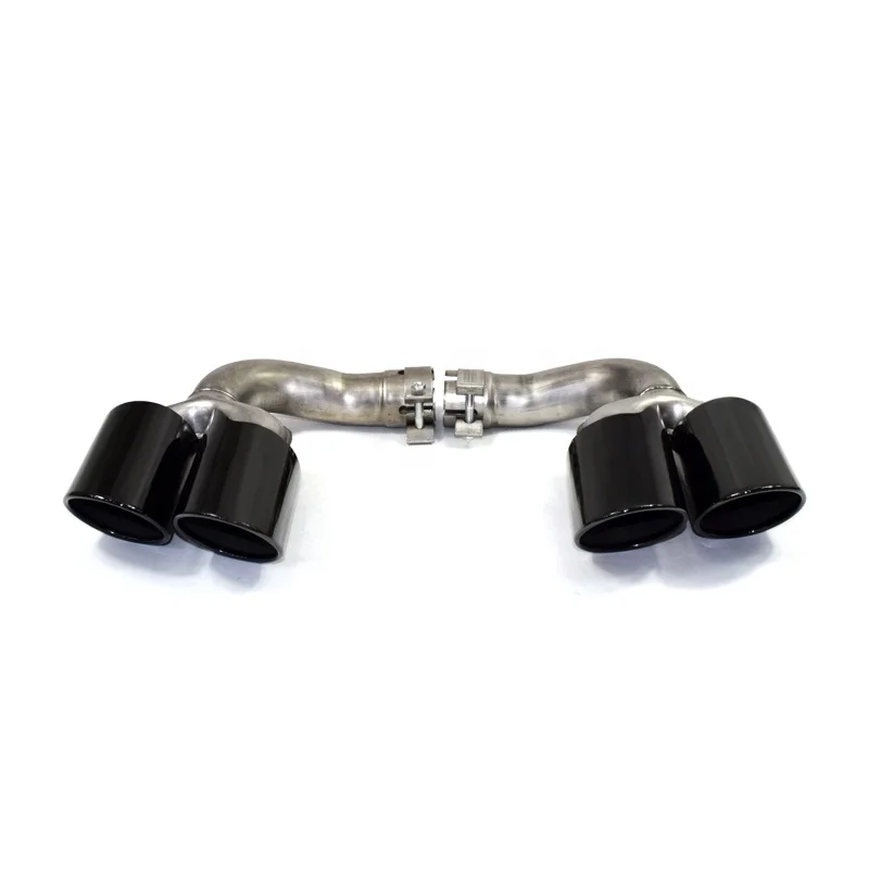 

SYPES Stainless Steel Exhaust Pipe Muffler Tail Throat Modified S18-20 Car Chassis Model Cayenn 9Y0 Original Four-point Tip