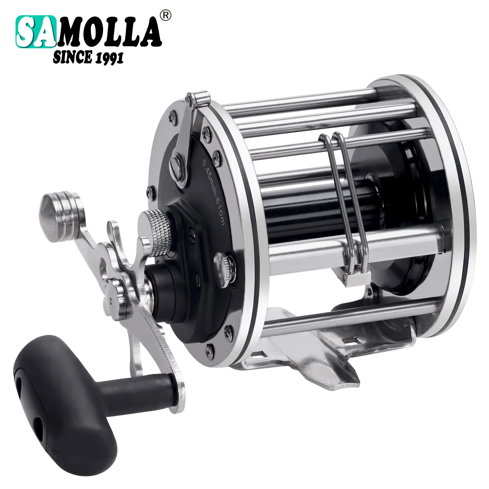 Trolling Drum 2.8;1 Fishing Reels Deep Sea Saltwater Accessories Drag 20-30KG Slow Jigging Reel Boat Carretilha De Pesca