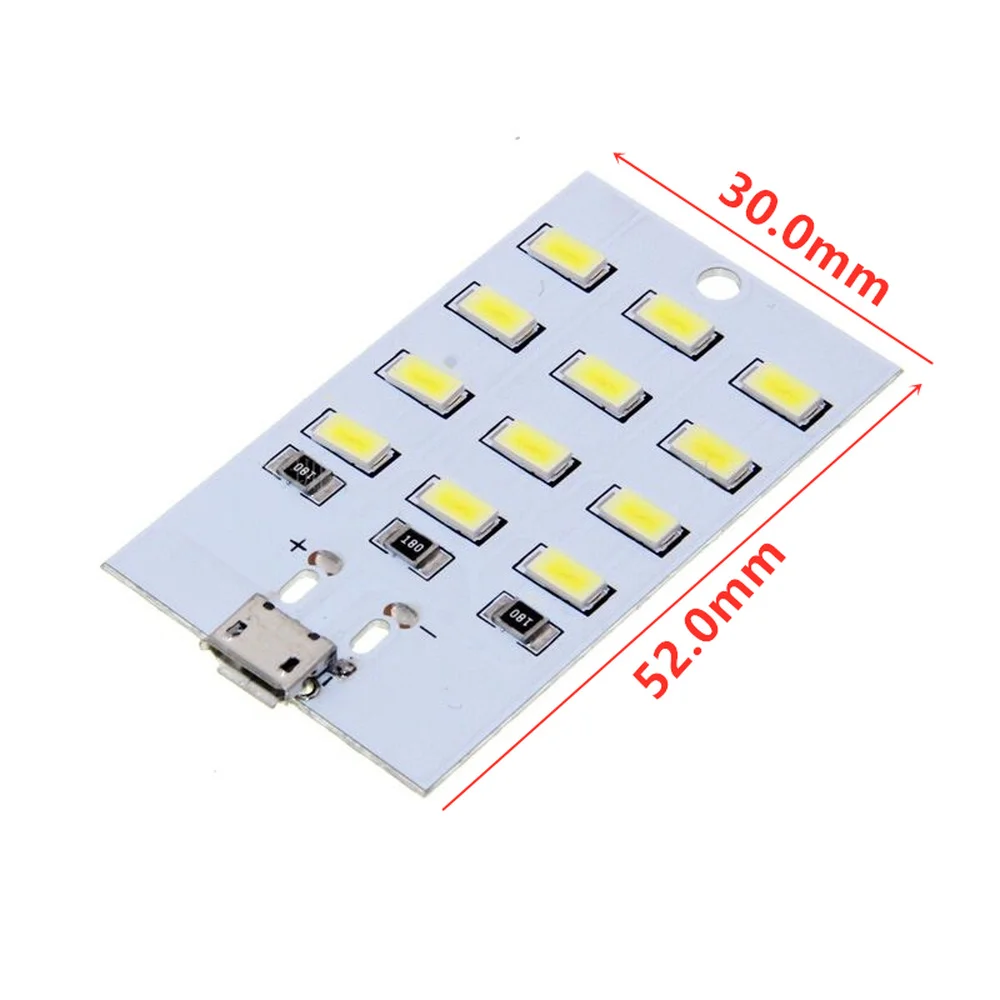 high quality 5730 smd 5V 430mA~470mA White  Mirco Usb 5730 LED lighting panel USB mobile light Emergency light  night light