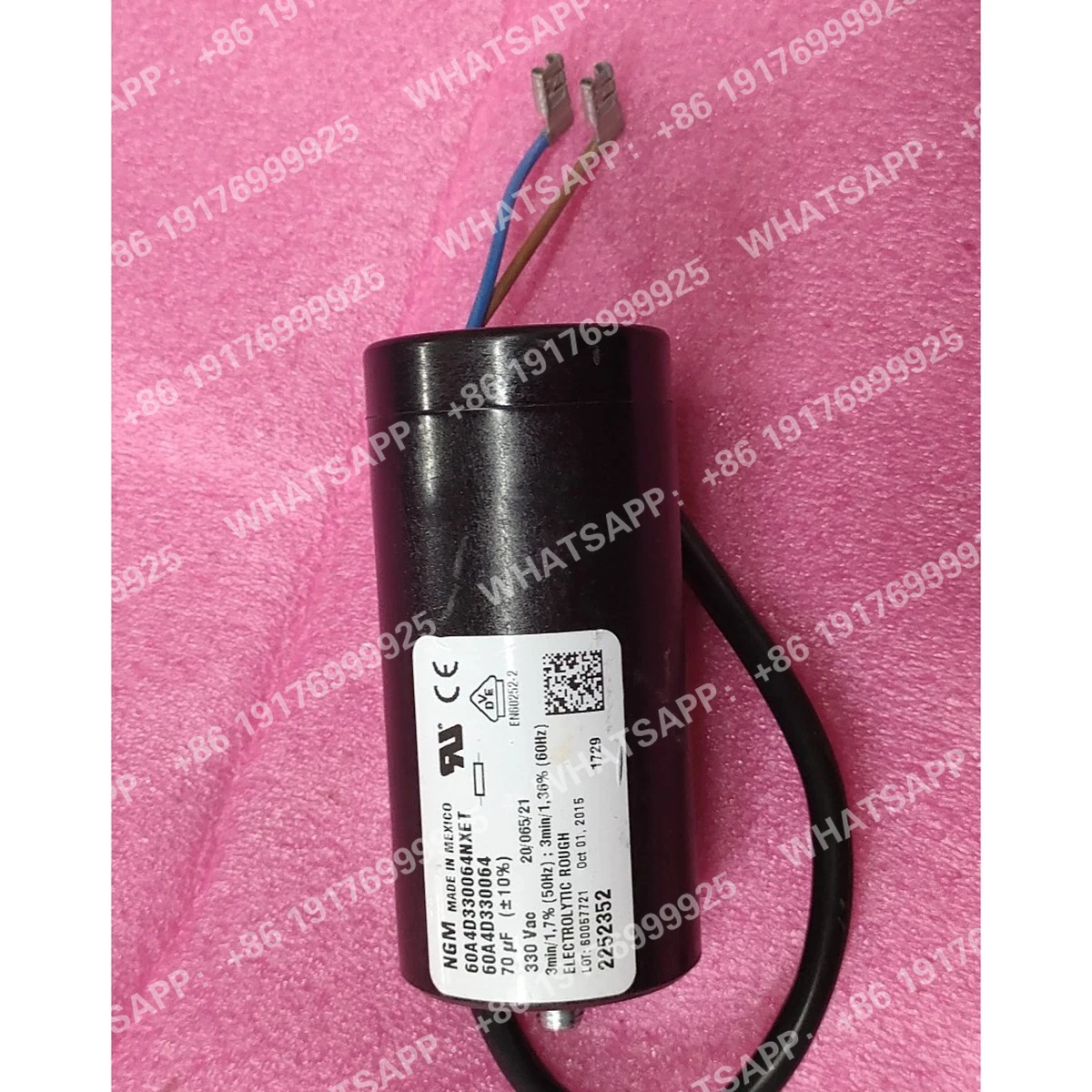 Novo Capacitor de Partida para Compressor 70uf 330vac NGM60A4D330064NXET