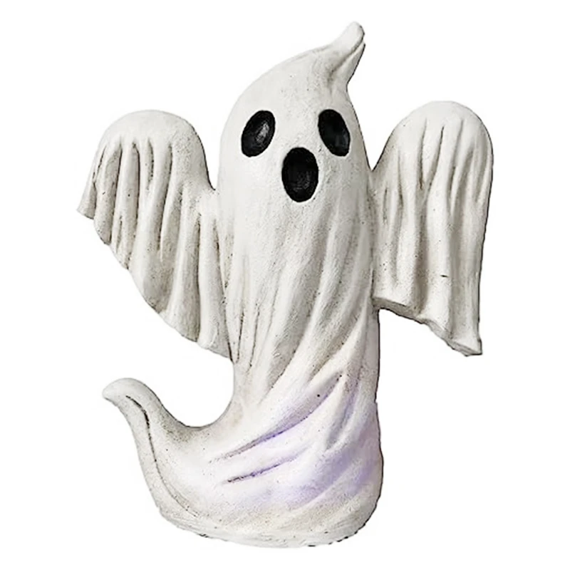 

Halloween Ghost Pumpkin Figurines Rustic Resin Ghost Halloween Statue Pumpkin Figurines Novelty Halloween Decorations D