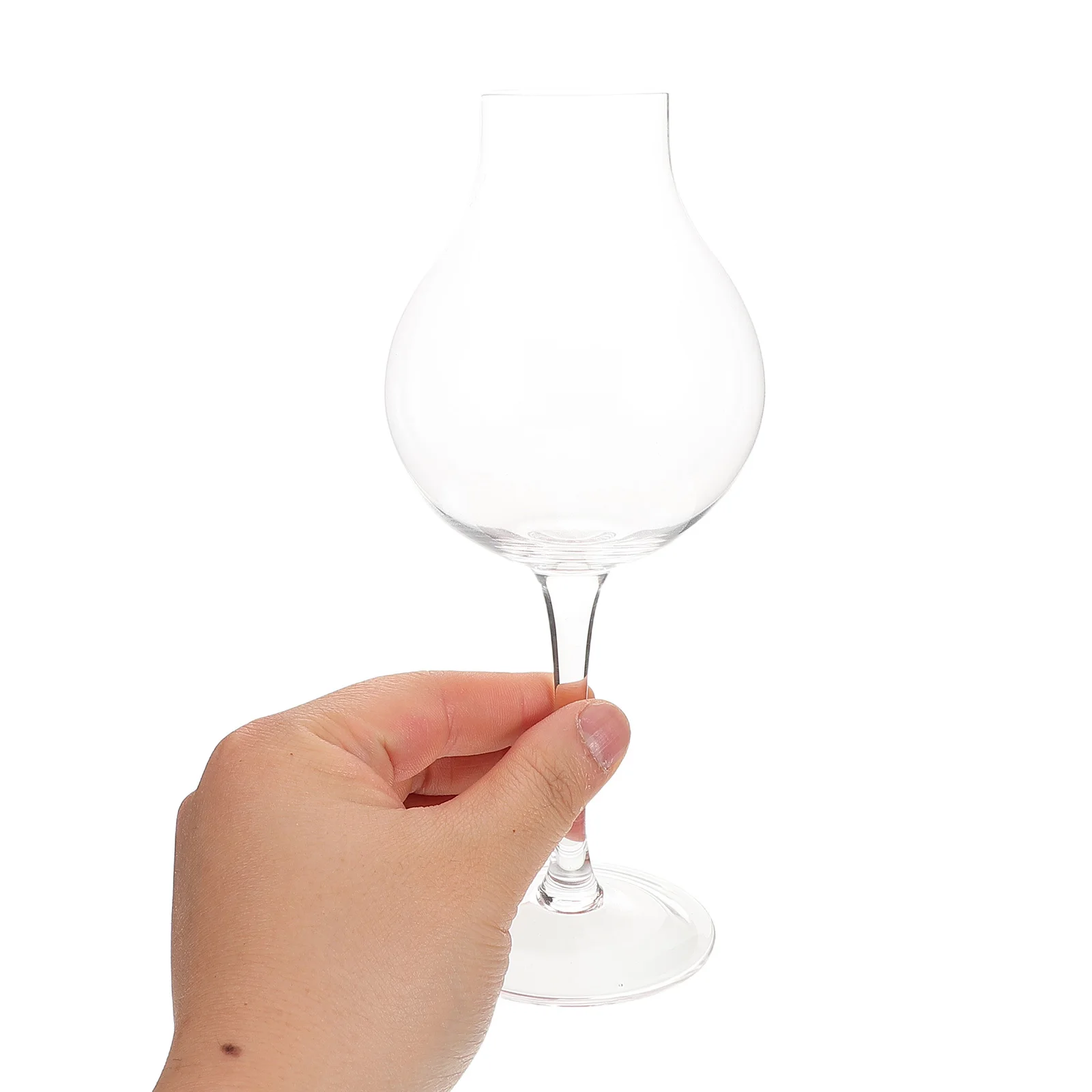 

Хрустальные стеклянные чайные чашки с длинным стержнем, 210 мл, высокая прозрачность, прочный для чайной церемонии, набор стеклянных посуды для дегустации вина