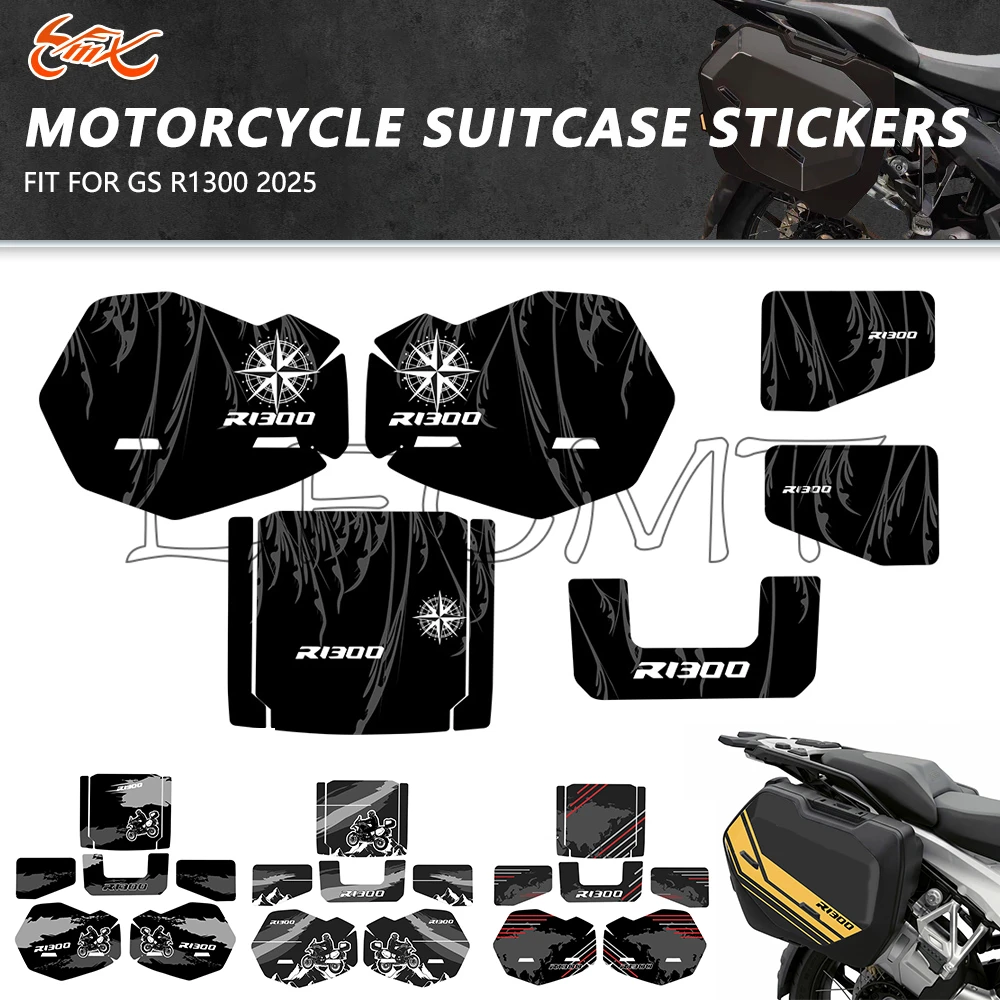 

Motorcycle Top Side Suitcase Stickers Luggage Cases Protective Decals Kit Fit for GS1300 R1300GS R 1300 GS 2023 2024 2025