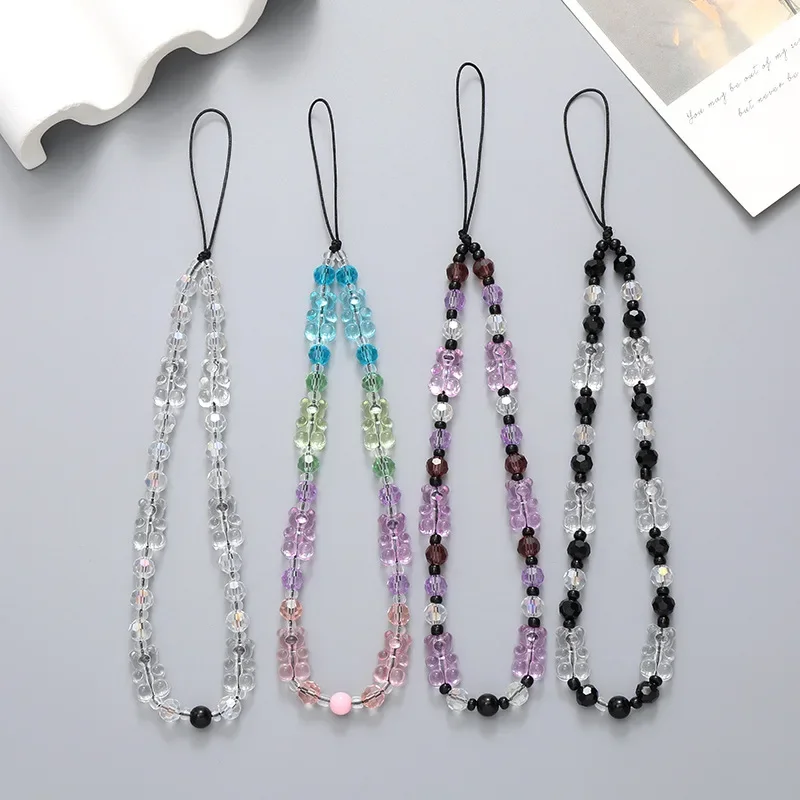 

Beaded Mobile Phone Case Hanging Rope, Acrylic Chain, Anti Drop, Handstrap, Female Accessories, New