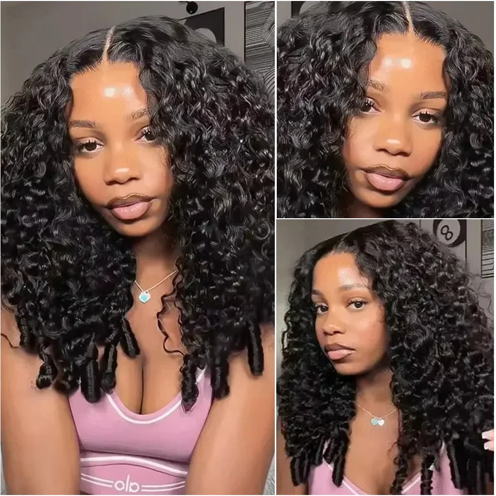 18 40 Inch 13x4 Lace Frontal Burmese Curly Human Hair Wig Pre Plucked 200% Density 13x6 HD Transparent Lace Front Wigs For Black Women - view 4