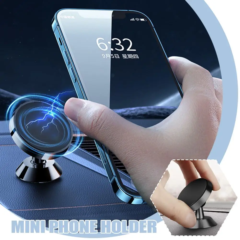 Mobile Phone Stand Universal Super Magnetic Metal Car Stand Air Degrees Stand Phone Outlet Mobile 360 Rotating B0J1