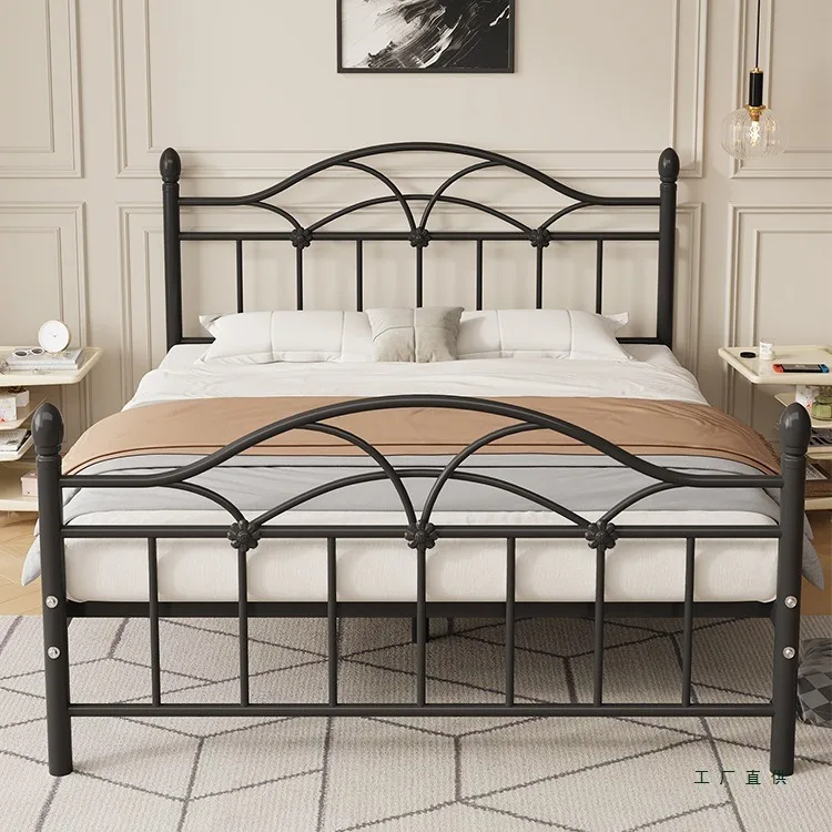 

#@Heavy Duty Modern Durable Metal Bed Adjustable Full-Size Steel Vintage Rustic Home School Bedroom Apartment Farmhouse Storage